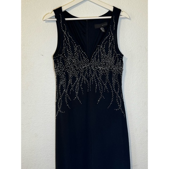 JS Boutique Women’s Dress Evening Gown‎ Prom Size 10 Black Beaded - Picture 3 of 9